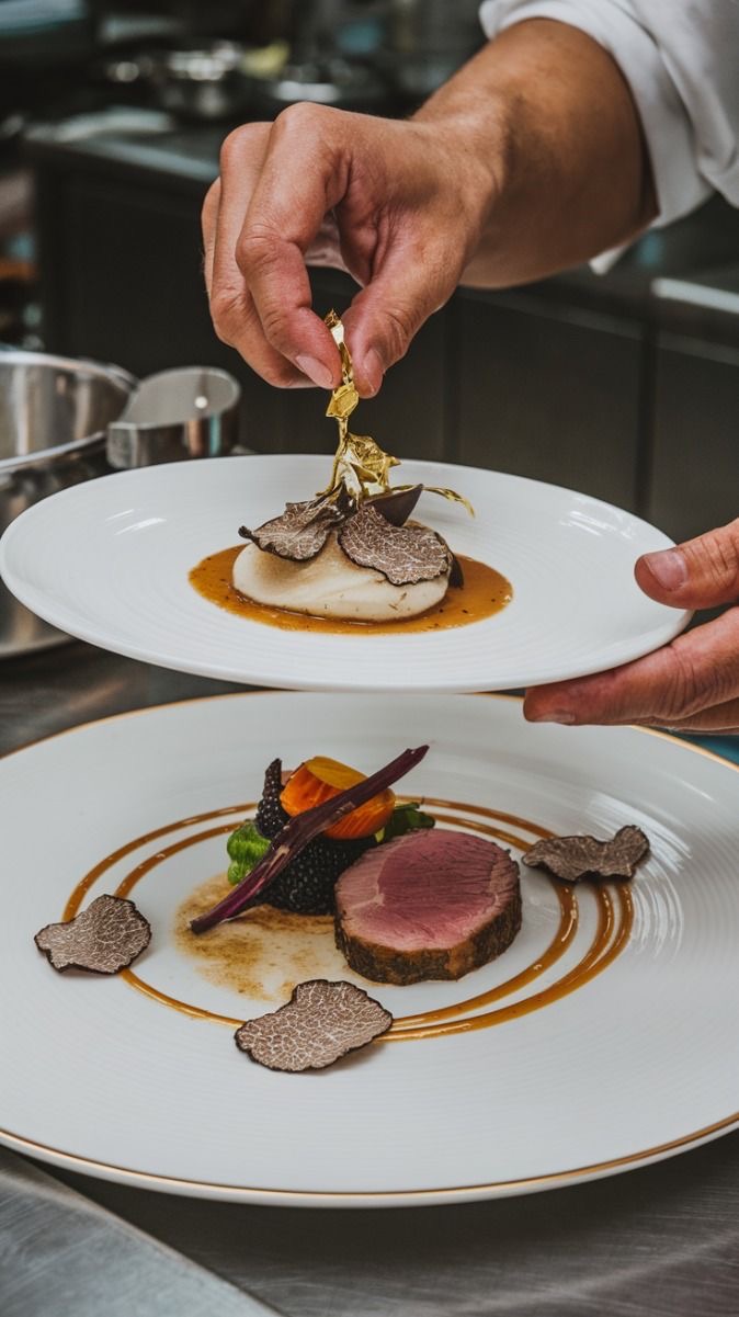 Plated Gourmet Dish